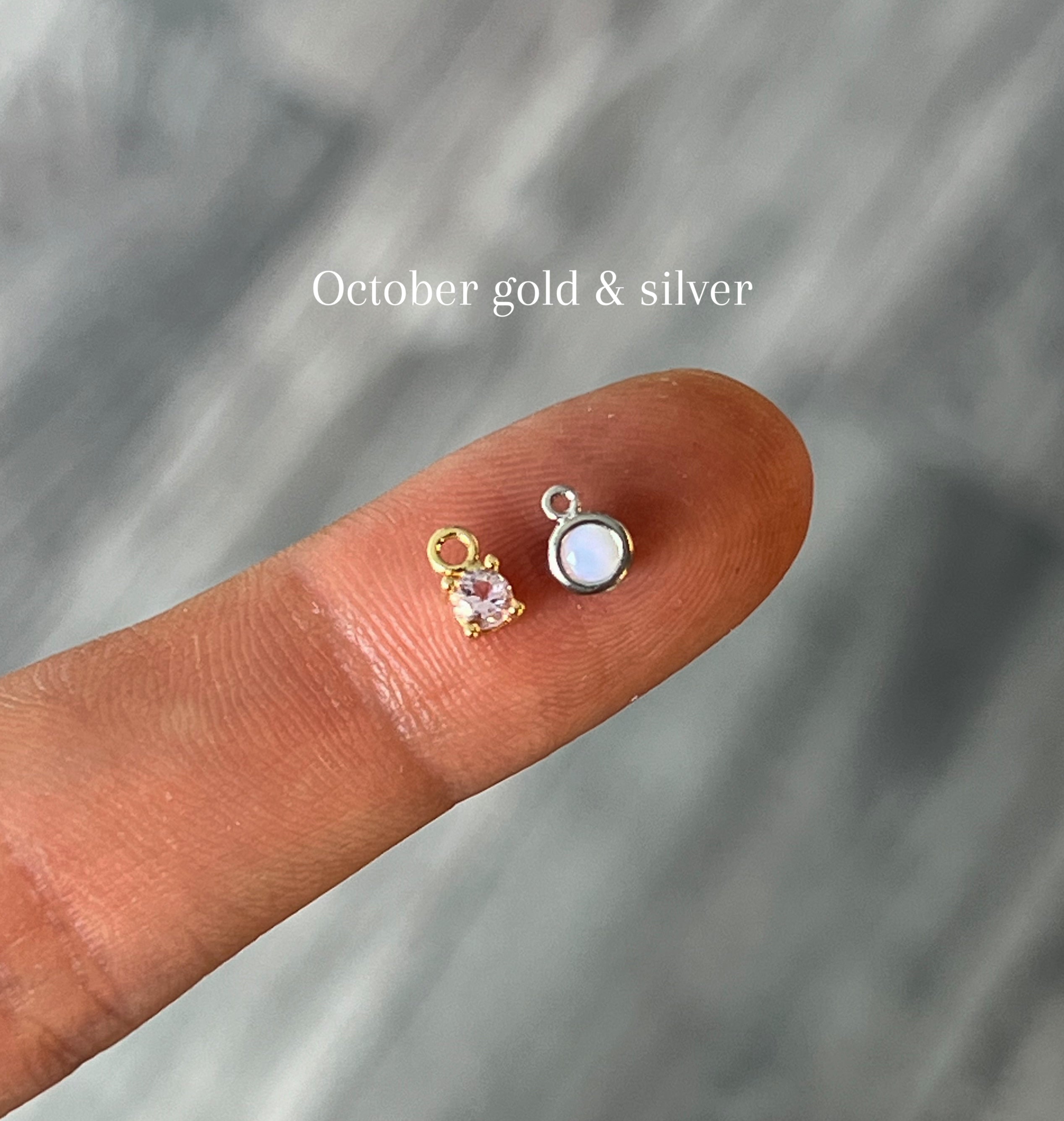 Birthstone Charm (For Necklace & Bracelet)