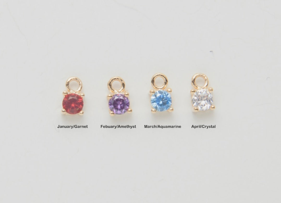 Birthstone Charm (For Necklace & Bracelet)